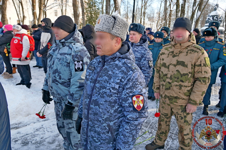 Новгородские росгвардейцы приняли участие в общегородском мероприятии, посвященном Дню защитника Отечества
