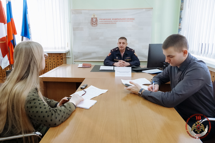 В Великом Новгороде прошла пресс-конференция с руководством вневедомственной охраны Росгвардии